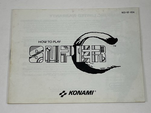 Super contra nes manuale - nes,
